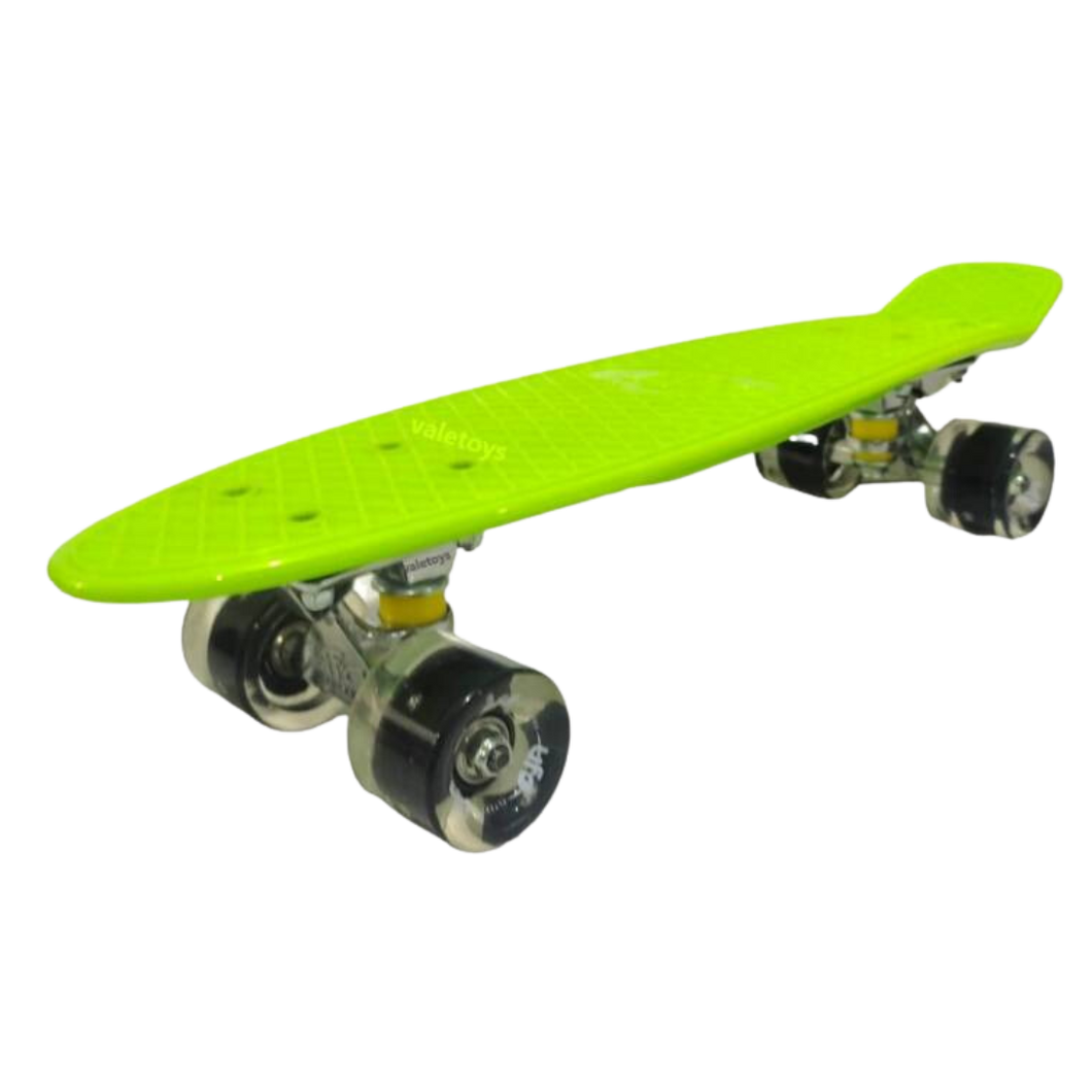 Skate Penny Patineta Para Niños y adolescentes con luces led(Verde)- OKA