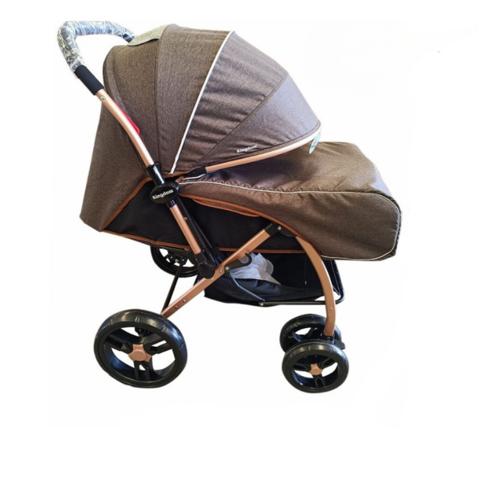 Coche Cuna c400 para Bebe de Lujo (Dorado) - KINGDOM