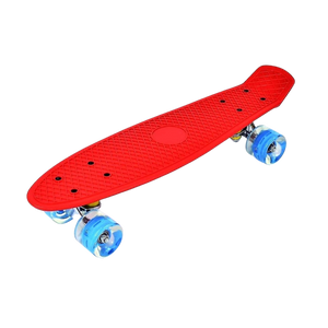 Skate Penny Patineta Para Niños y adolescentes con luces led(Rojo)- OKA