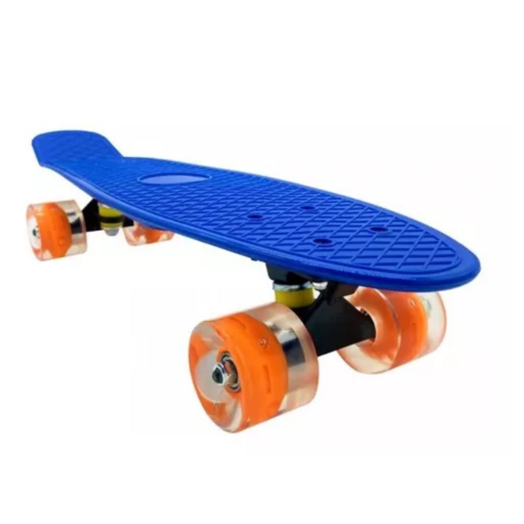 Skate Penny Patineta Para Niños y adolescentes con luces led(Azul)- OKA