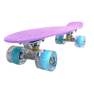 Skate Penny Patineta Para Niños y adolescentes con luces led(Rosado)- OKA